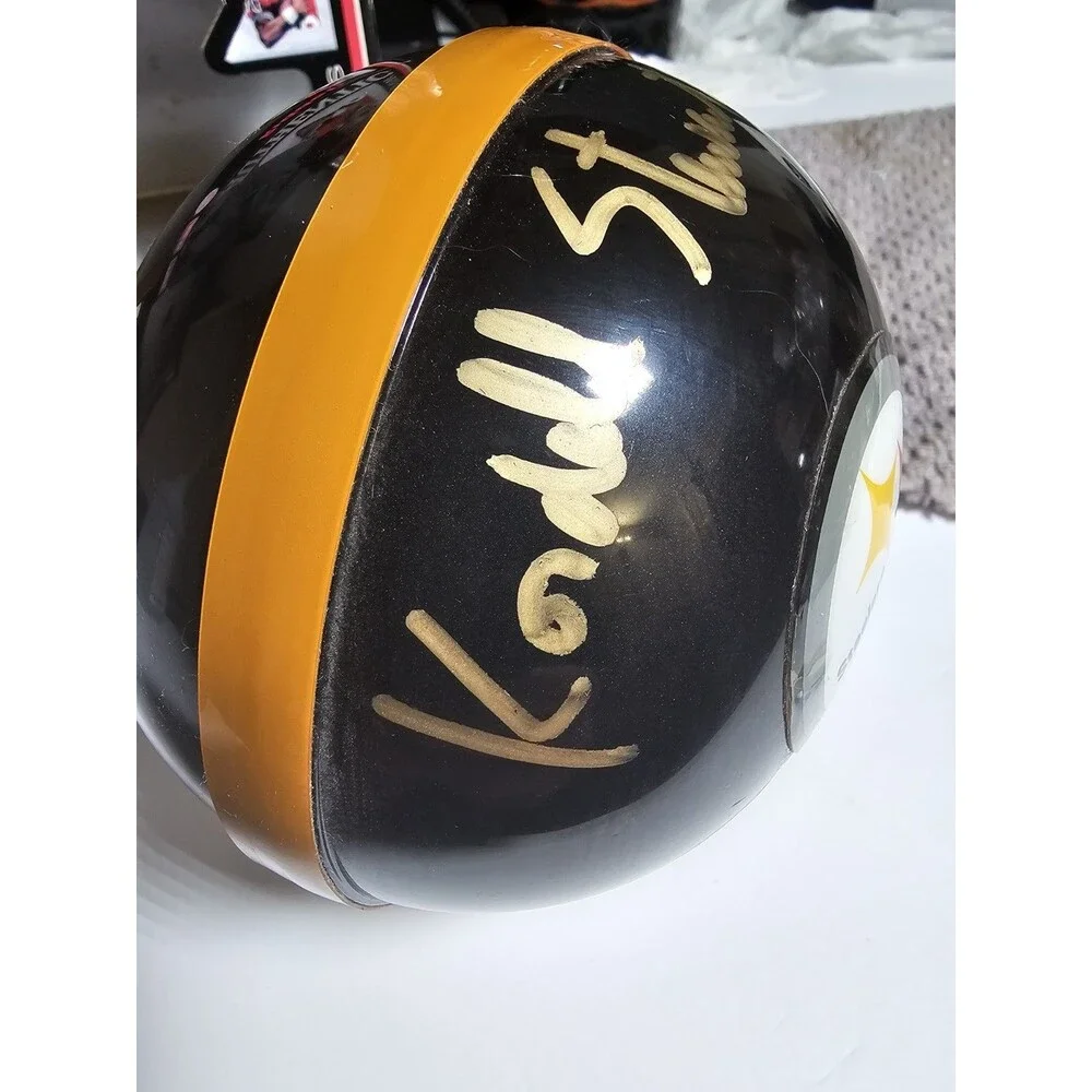 PITTSBURGH STEELERS Kordell Stewart #10 SIGNED Riddell MINI HELMET W/ Box